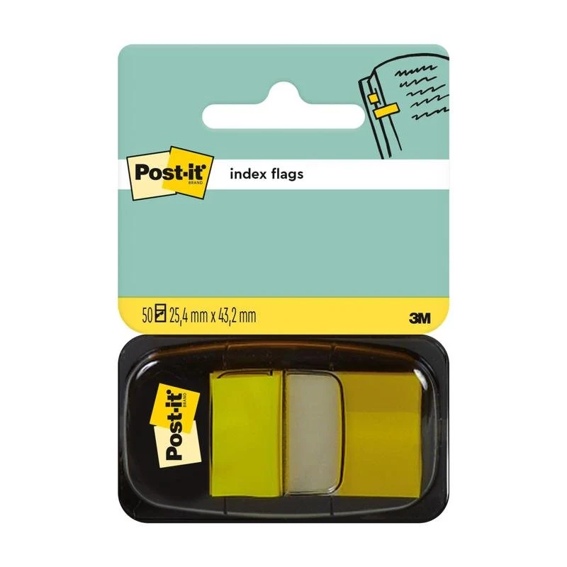Post-it® Index Haftstreifen, Default, 25,4 mm x 43,2 mm, 50 Haftstreifen/Spender Orange