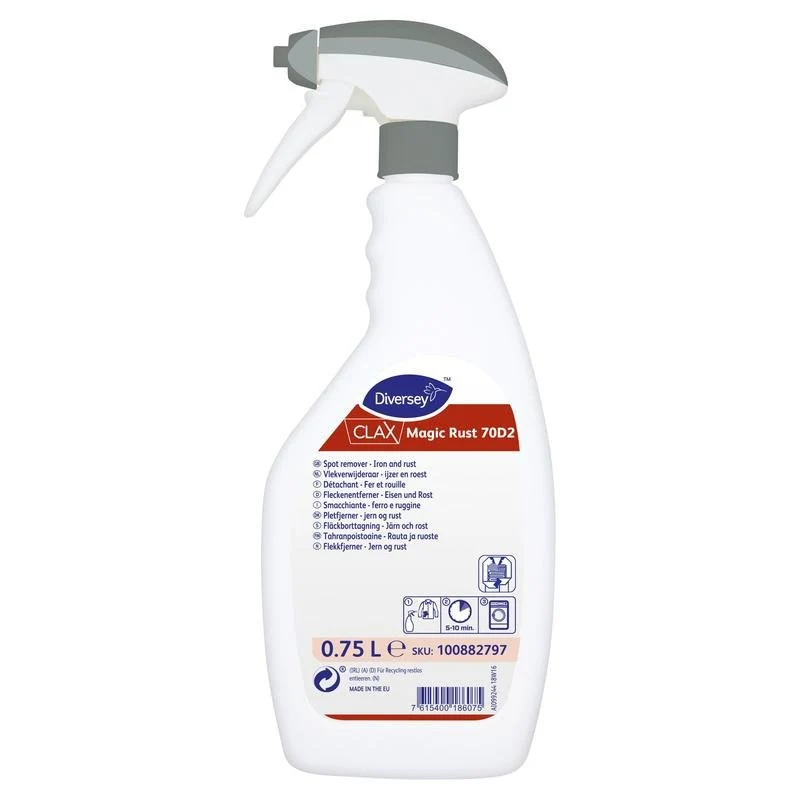 CLAX Magic Rust, Removedor de manchas para manchas de ferro e ferrugem | Garrafa (750 ml)