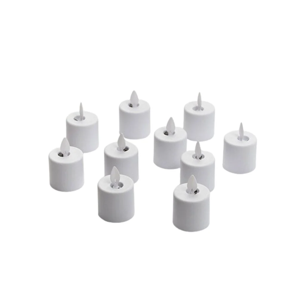 Duni 10 LED -stearinlys med bevægende flamme og ladestation | Pakke (1 stykke)