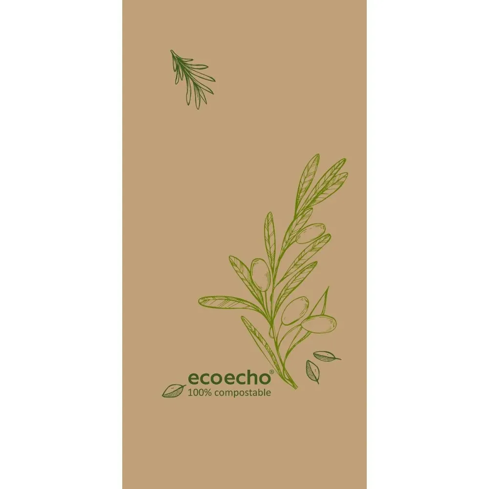 Șervețele de pânză celulară 40 x 40 cm 3-strat 1/8 legume de pliere pentru cap | Pachet (250 de bucăți)