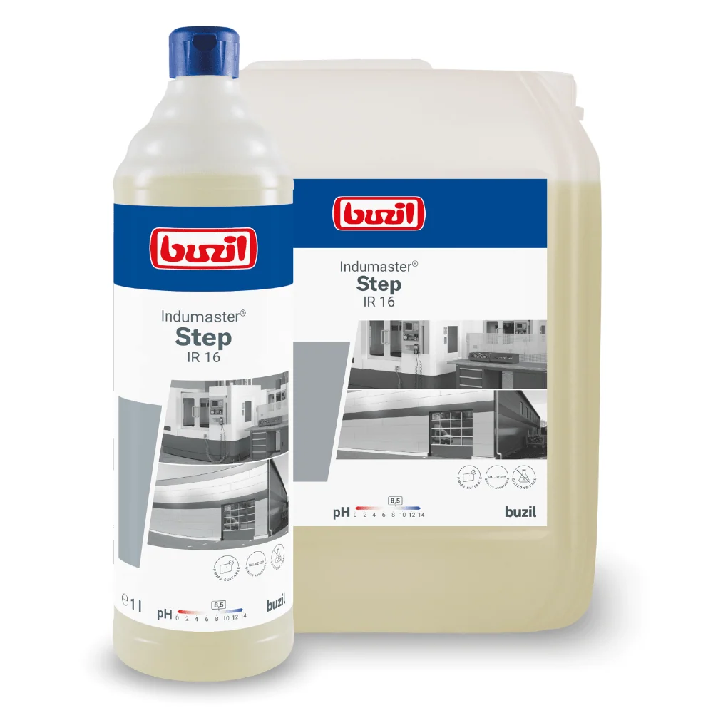 High Flow Buzil Indumaster® Step IR 16 Neutraler und materialschonender Industriereiniger