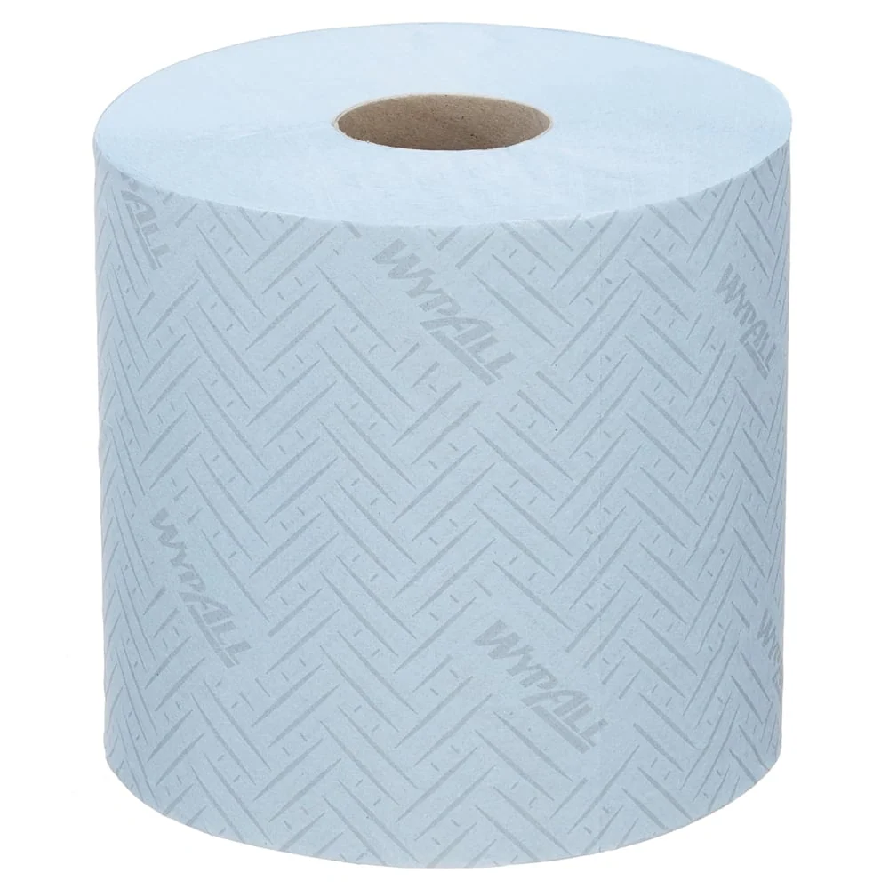 Toalha de papel Wypall® L20 para tarefas de limpeza industrial - Remoção central / 38,00 cm x 18,30 cm Calibration Certifi...