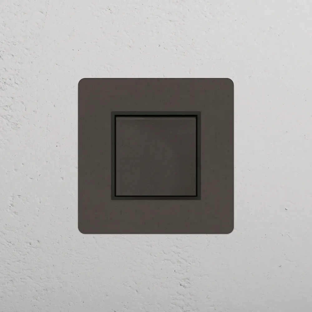 Kew Single Retractive Rocker Switch - Warm finish | Black