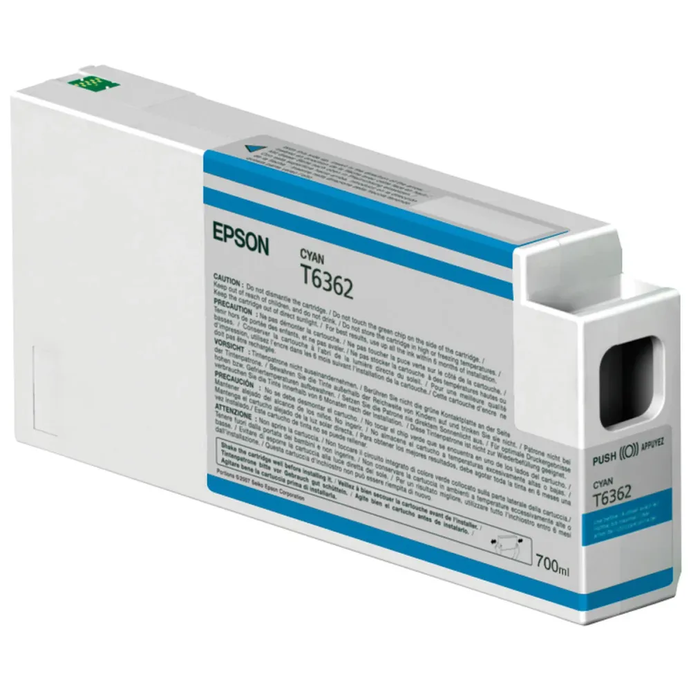 Originální inkoustové náplně Epson C13T636200 Azurová