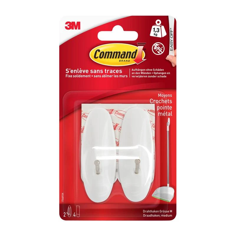 Command ™ medium wire hook, 17068 | Pack (1 piece)