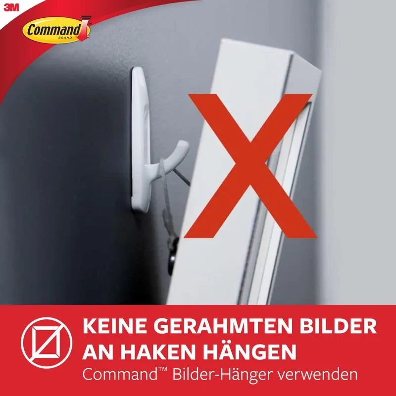 Mittelgroße Command™ Mehrzweckhaken M im Vorteilspack, 17001-2 | Packung (1 Stück)