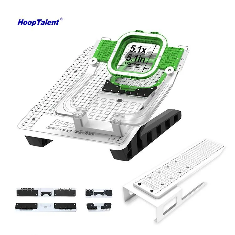 HoopTalent upínací stanice se sadou magnetickým rámečkem 5.1″ × 5.1″ (130 × 130 mm) pro Janome