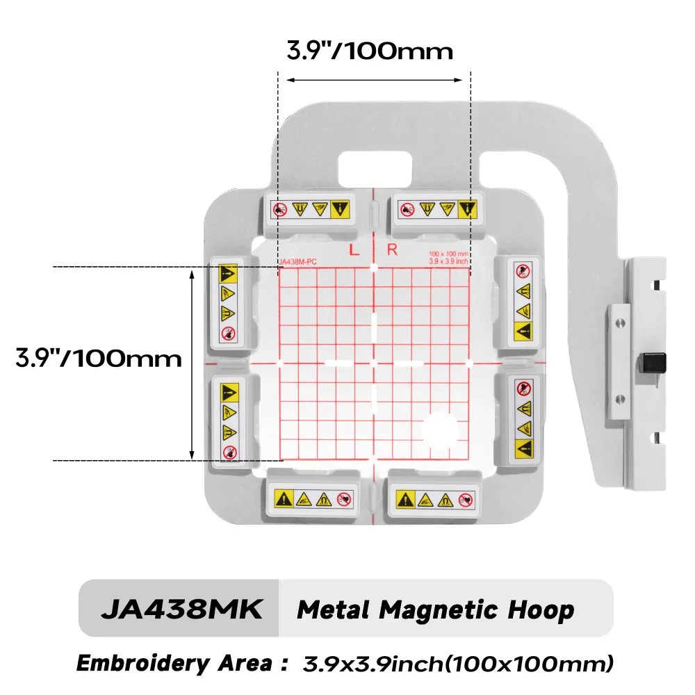 MaggieFrame magnetický vyšívací rámeček pro Janome MC 500E/400E/550E Elna Expressive 830/830L