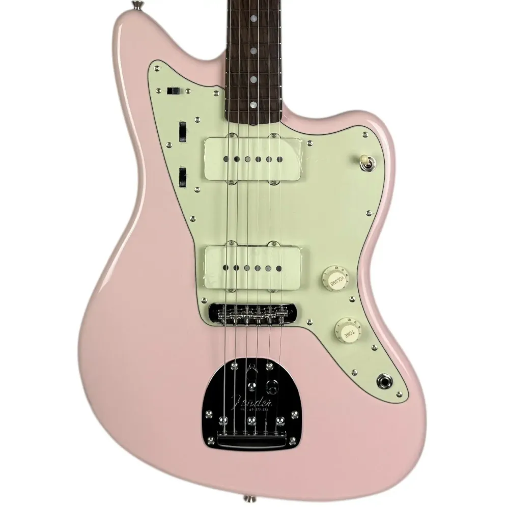 Fender Japan FSR Traditional II 60s Jazzmaster 2025 - Shell Pink s ladící hlavou