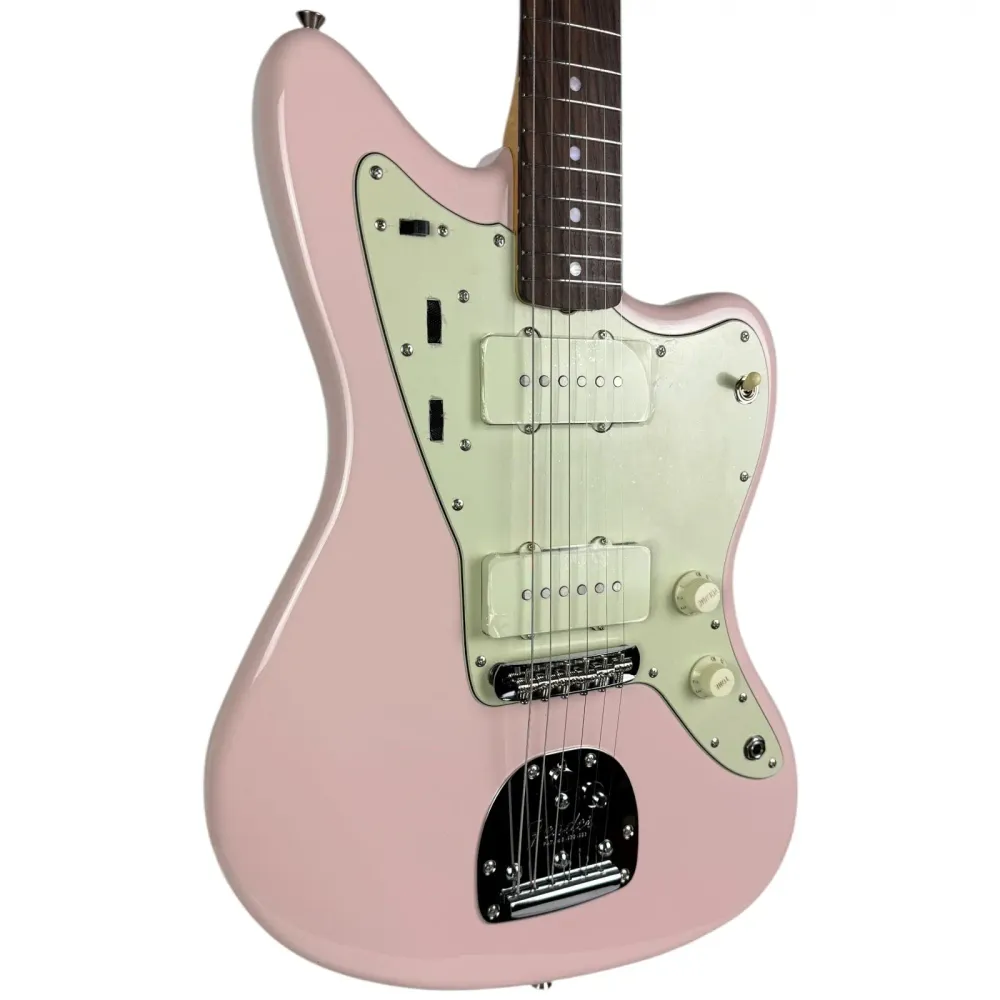 Fender Japan FSR Traditional II 60s Jazzmaster 2025 - Shell Pink s ladící hlavou