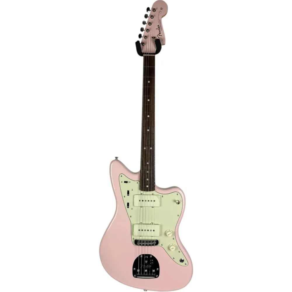 Fender Japan FSR Traditional II 60s Jazzmaster 2025 - Shell Pink s ladící hlavou