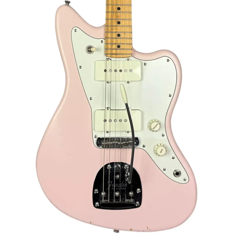 Fender Japan Jazzmaster Junior Collection 2022 - Saténová lasturově růžová