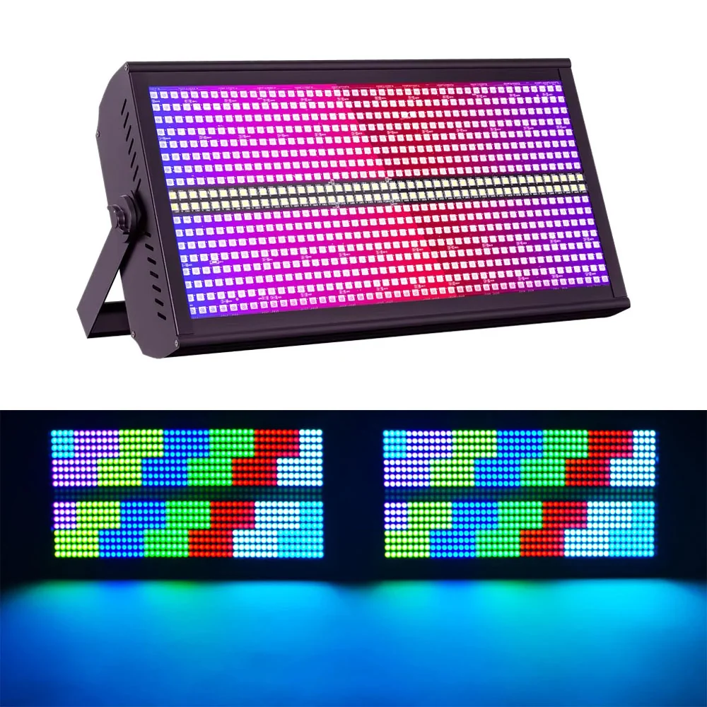 200W LED RGBW 48+8segmentová stroboskopická světla DMX512 Wash pódiové světlo Uplight DJ světla pro párty, diskotéky, svat...