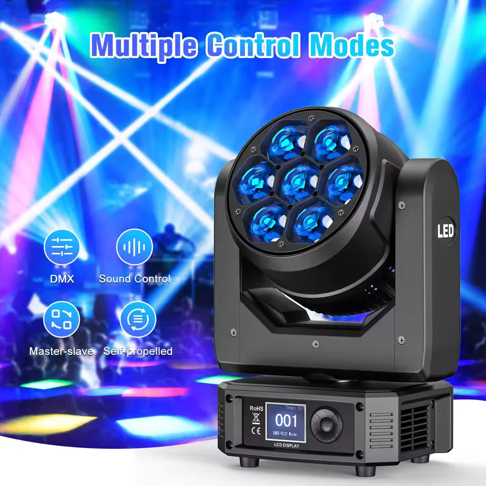 300W pohyblivé LED party světlo s efektem včelích očí, ovládáním DMX, se zvukovou aktivací pro DJ, bary, Vánoce svatby