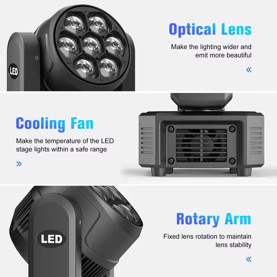 300W pohyblivé LED party světlo s efektem včelích očí, ovládáním DMX, se zvukovou aktivací pro DJ, bary, Vánoce svatby