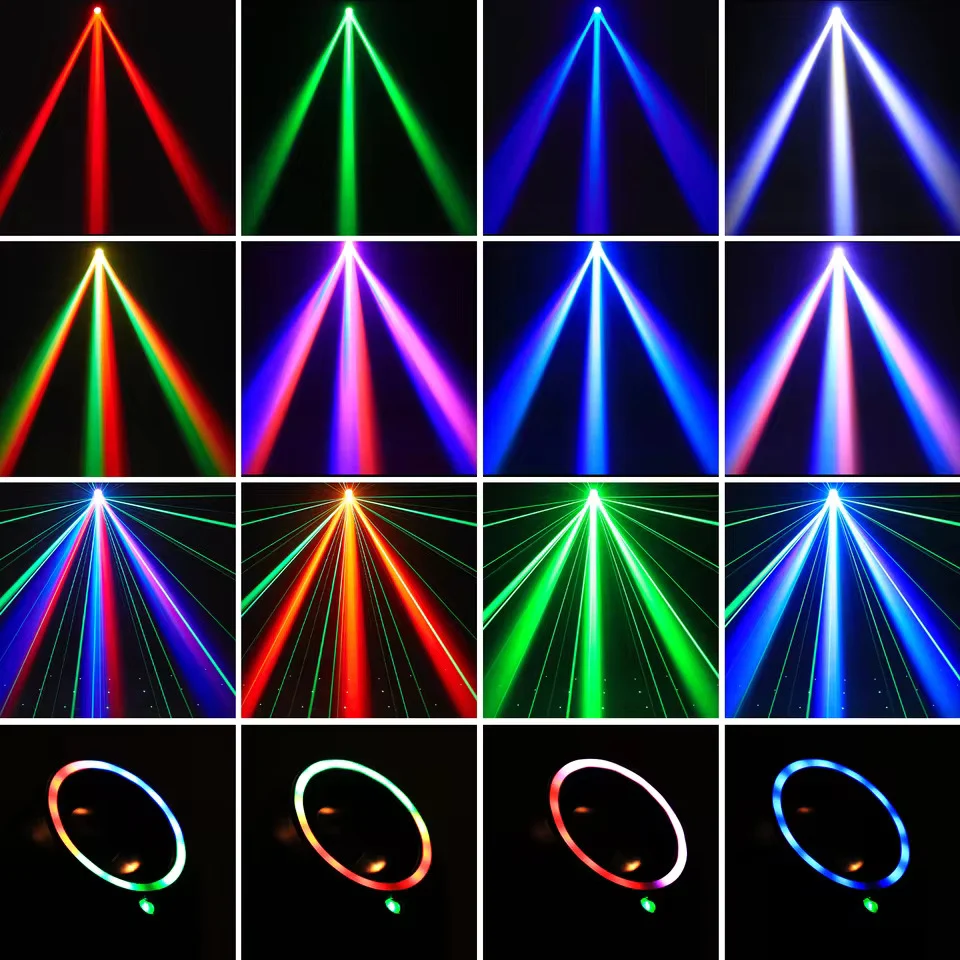 30W otočná hlava LED Spot Beam 4v1 RGBW efekt, stroboskopické scénické světlo DMX, zvukově aktivované, DJ disco bar párty