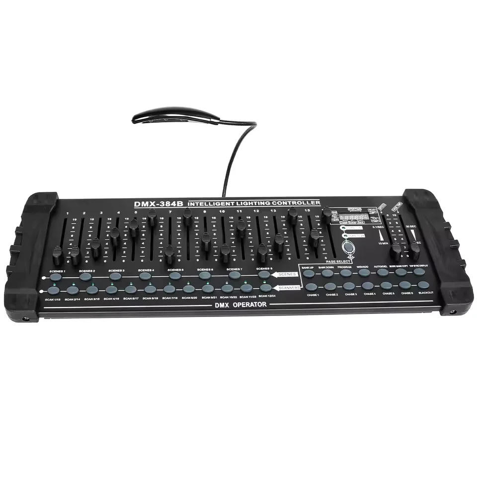 384kanálový DMX512 světelný pult – profesionální řídicí konzole pro živé koncerty, KTV, DJ show kluby