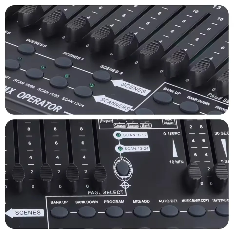 384kanálový DMX512 světelný pult – profesionální řídicí konzole pro živé koncerty, KTV, DJ show kluby
