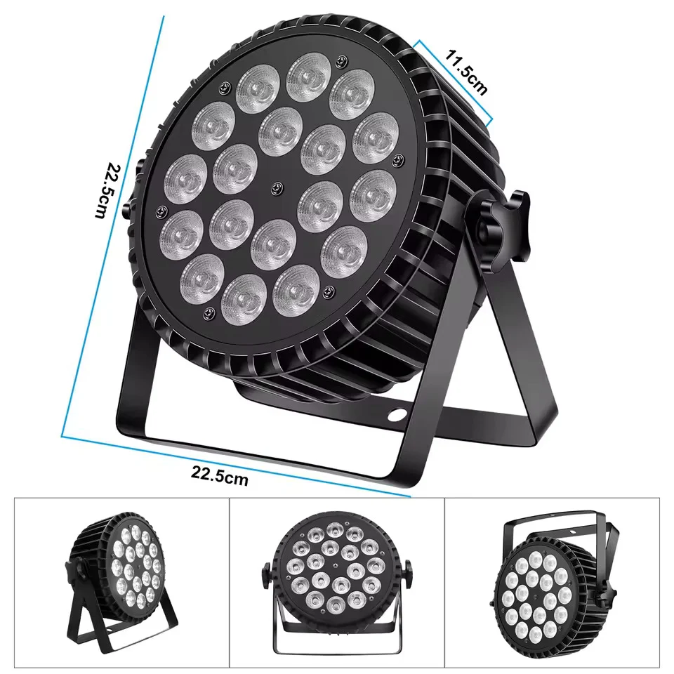 4 kusy LED party světel, 200W 4v1 RGBW DMX pódiové reflektory s plochým paprskem, efektové světlo pro DJ, diskotéku, párty...