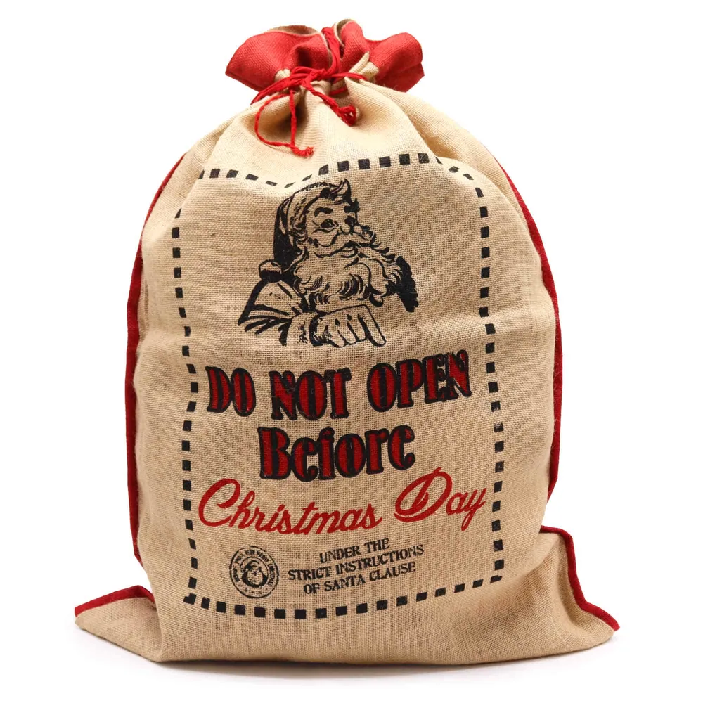 Jutový pytel Neotvírat před Vánocemi