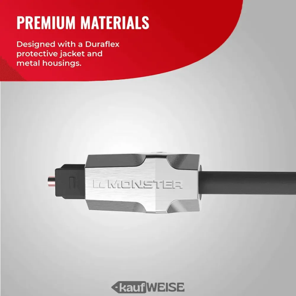 Optický kabel Toslink Monster M1000 (3 m) pro High-End audio