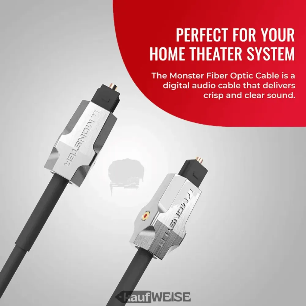 Optický kabel Toslink Monster M1000 (3 m) pro High-End audio