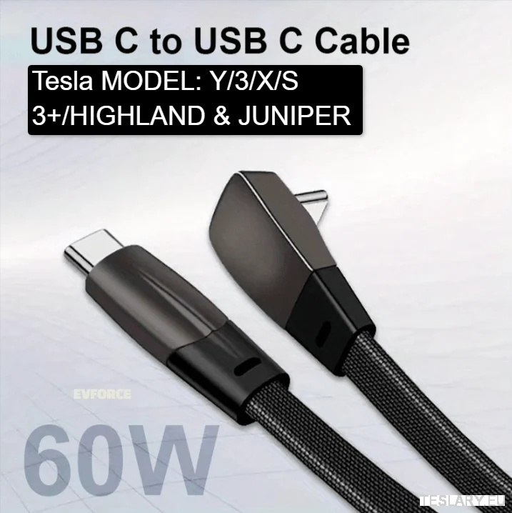 USB C ž USB C Rychlý nabíjecí kabel pro Tesla/BYD/EV Rychlé nabíjení Tesla y/3/s/x/3+