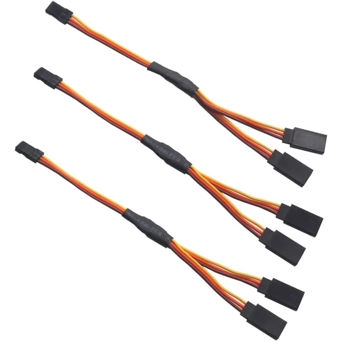 10dílný servo prodlužovací kabel pro RC 1 ž 2 Y 300mm drátový kabel 3kolíkový JR samec Futaba samice pro RC autovrtulníky...