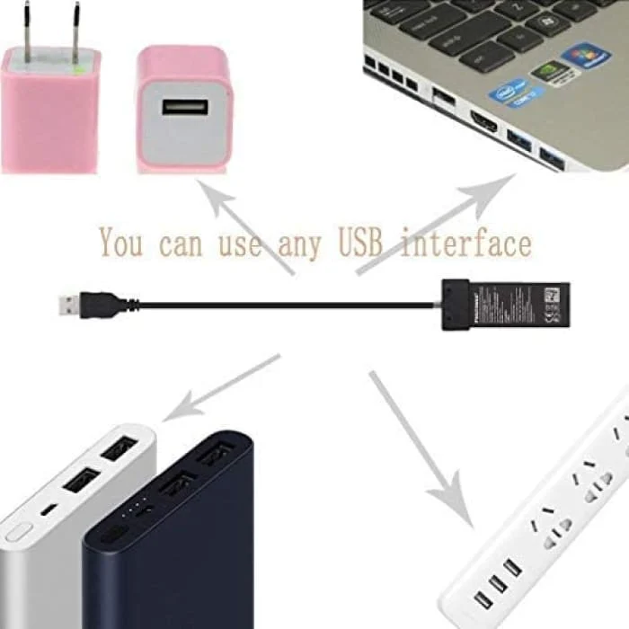 70cm micro USB kabel pro nabíjení baterie pro rychlonabíjecí kabel DJI Tello Drone, kompatibilní s nabíječkou s rozhraním...