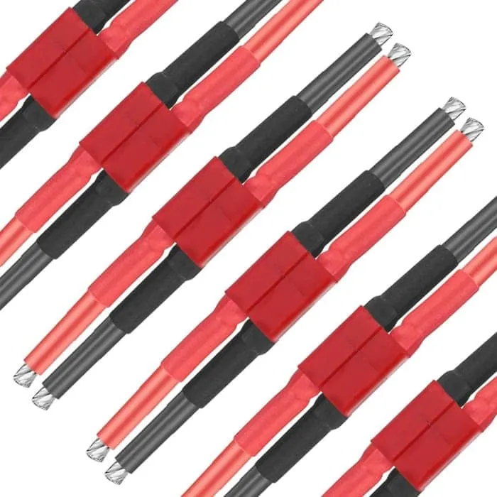 4 kusy Deans Style T Zásuvka Zásuvka s 12AWG silikonovým drátovým konektorem pro RC Lipo baterie Drone kabel + 4 kusy PVC...