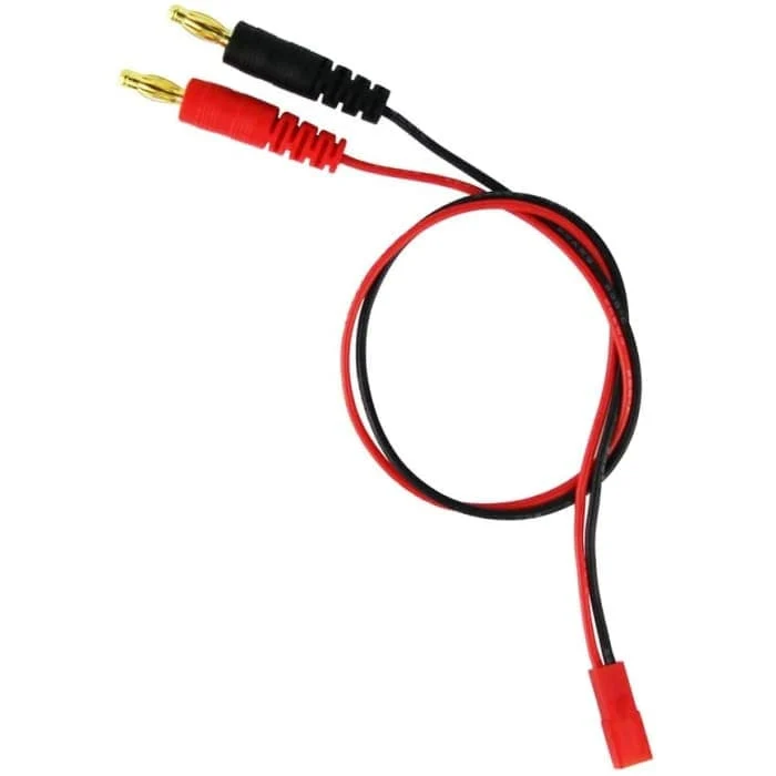 2 kusy 4,0 mm samec banánového konektoru nabíjecí kabel na JST 20AWG měkký silikonový nabíjecí kabel drát 30 cm 11,8 palco...