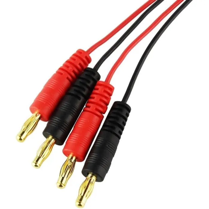 2 kusy 4,0 mm samec banánového konektoru nabíjecí kabel na JST 20AWG měkký silikonový nabíjecí kabel drát 30 cm 11,8 palco...