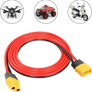 Prodlužovací kabel XT60 1,2 m 16AWG samec-samice pro RC baterie, FPV drony dálková ovládání YUNIQUE GREEN-CLEAN-POWER