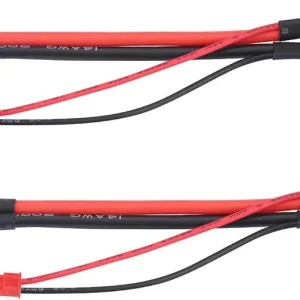 Sada 2 ks kabelových adaptérů XT60: 14 AWG konektor samec samice s 22 AWG zástrčkou JST - ideální příslušenství pro RC mod...