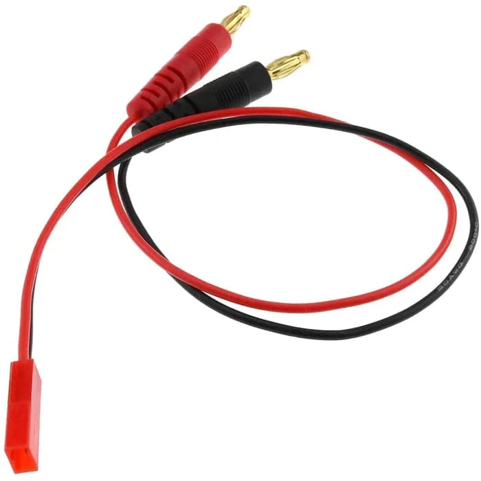 4,0 mm samec banánového konektoru vedou nabíjení k JST 20AWG měkký silikonový nabíjecí kabel drát 30 cm 11,8 palcový Lipo...