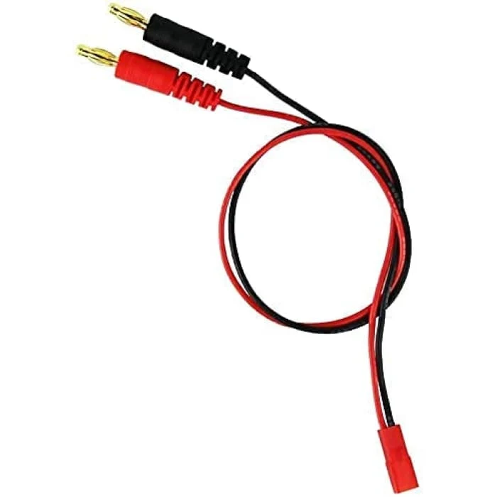 4,0 mm samec banánového konektoru vedou nabíjení k JST 20AWG měkký silikonový nabíjecí kabel drát 30 cm 11,8 palcový Lipo...