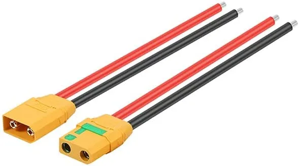 1 pár X 90 samičí zástrčkový konektor s kabelem 10 AWG pro baterii skútru (1 pár XT90 s kabelem 10 AWG) YUNIQUE GREEN-CLEA...
