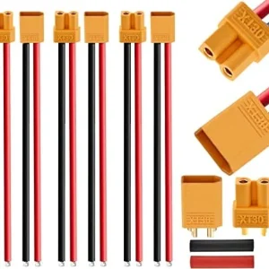 5 párů vysoce kvalitních konektorů MT60, 3,5mm zástrčka ESC nástavec, samec-samice, RC konektory baterie pro model budovy...