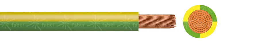 Zemnící kabel 16mm² lanko flexibilní zemnící kabel H07V-K 10m
