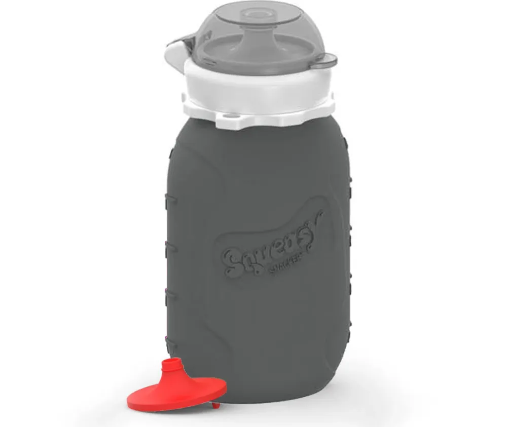 Snacker Mini - silikonová kapsička 180ml šedá