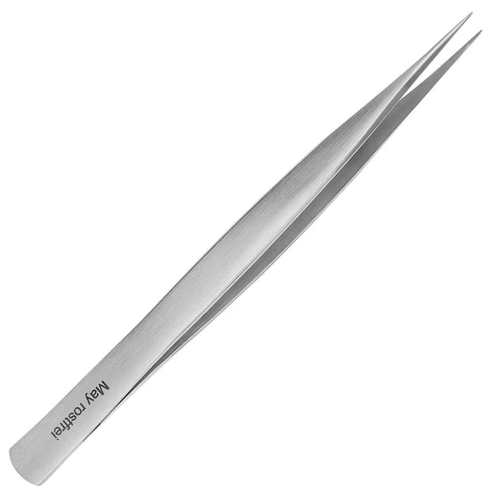 Technická pinzeta - jemný hrot - rovná - nemagnetická - odolná vůči kyselinám - vnitřní úchop hladký - délka: 15 cm - nere...