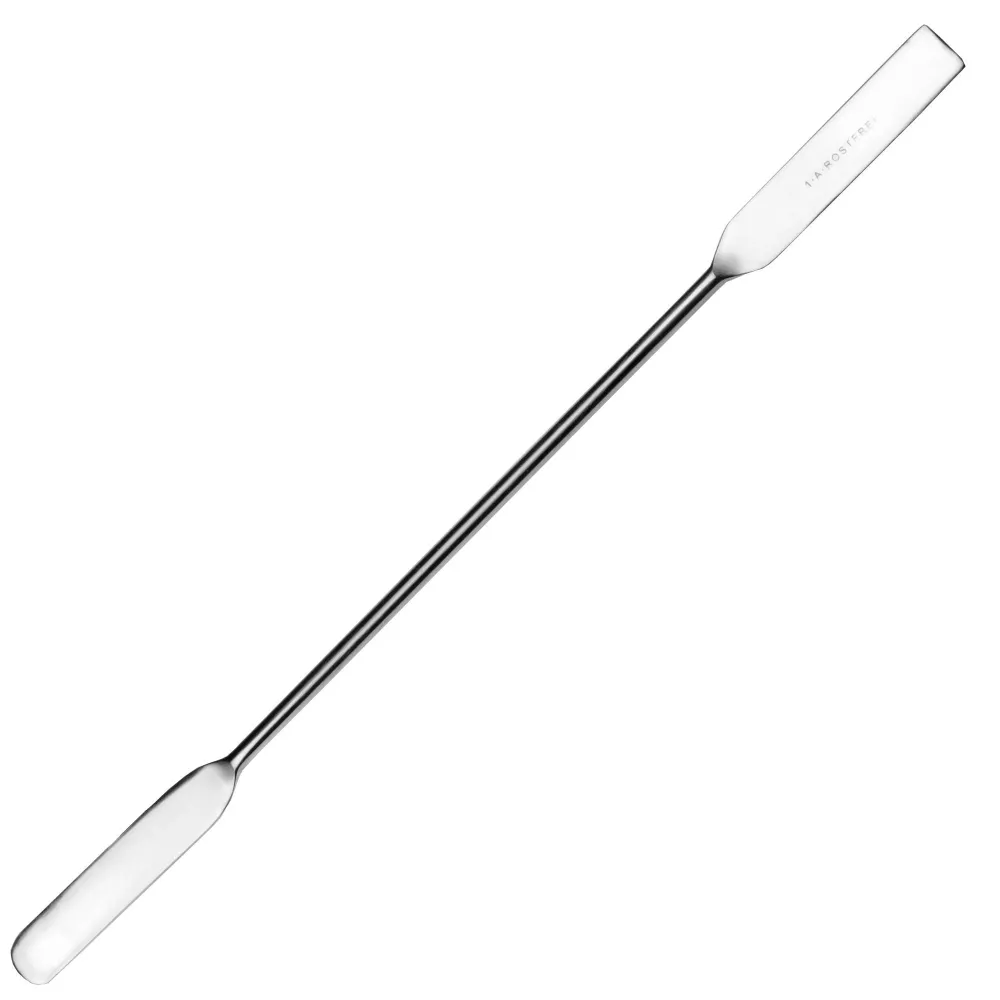 Dvojitá špachtle - přesné dávkovače pochromované pro kuchyni, koníčky laboratoř - celková délka: 13 cm