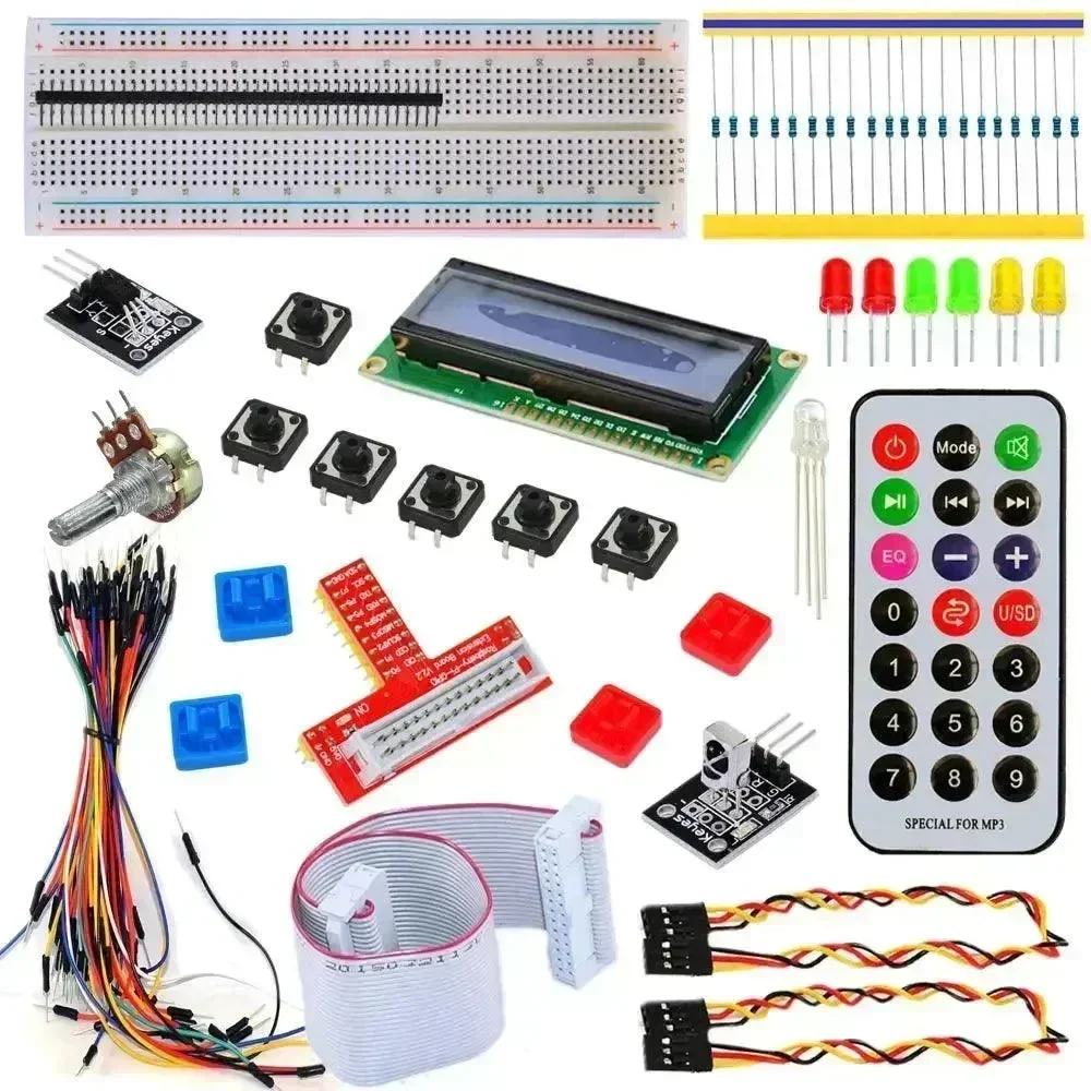Arduino/Raspberry Pi startovací sada s 1602 LCD bílým dálkovým ovládáním