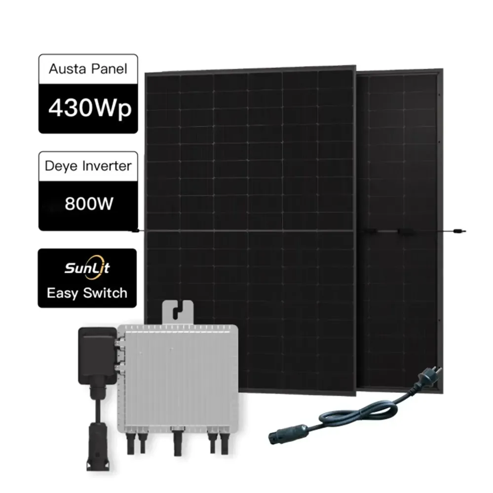 SunLit 800 Watt Balkonkraftwerk Plug Komplettpaket