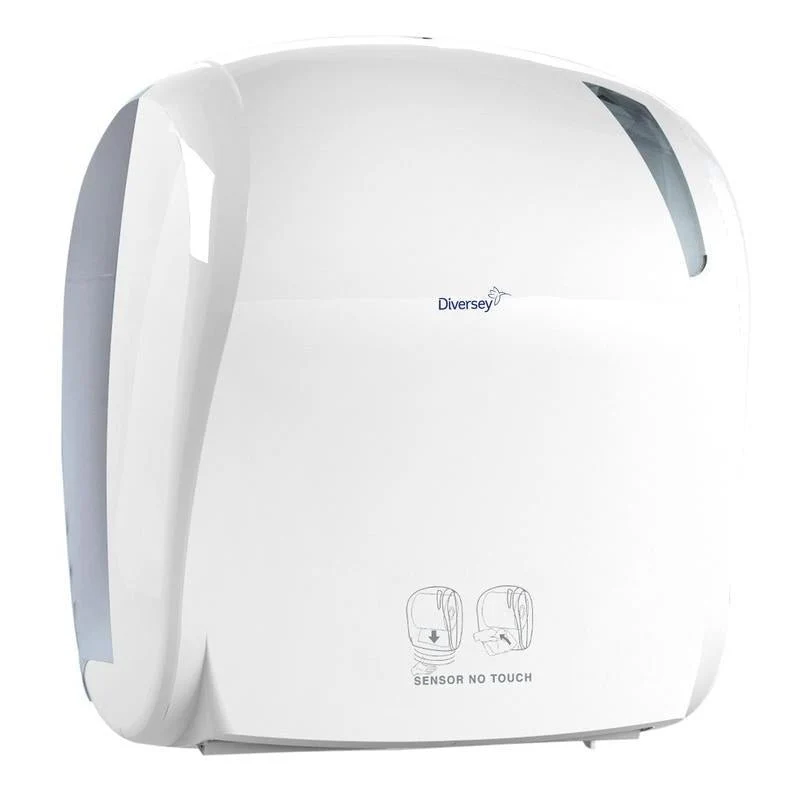 Handdoekrol Dispenser Elektrisch - Autocut, elektronische handdoekrol dispenser met automatisch snijapparaat | Pack (1 stuk)