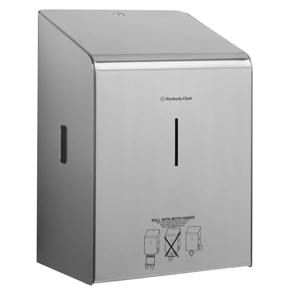 Kimberly -Clark Professional ™ roller towel dispenser - stainless steel - 1 dispenser | Cardboard (1 donor)