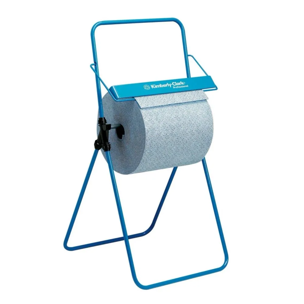 Kimberly -Clark Professional ™ Stand para rolos de limpeza - rolo grande / azul - 1 dispensador | Papelão (1 doador) Works...