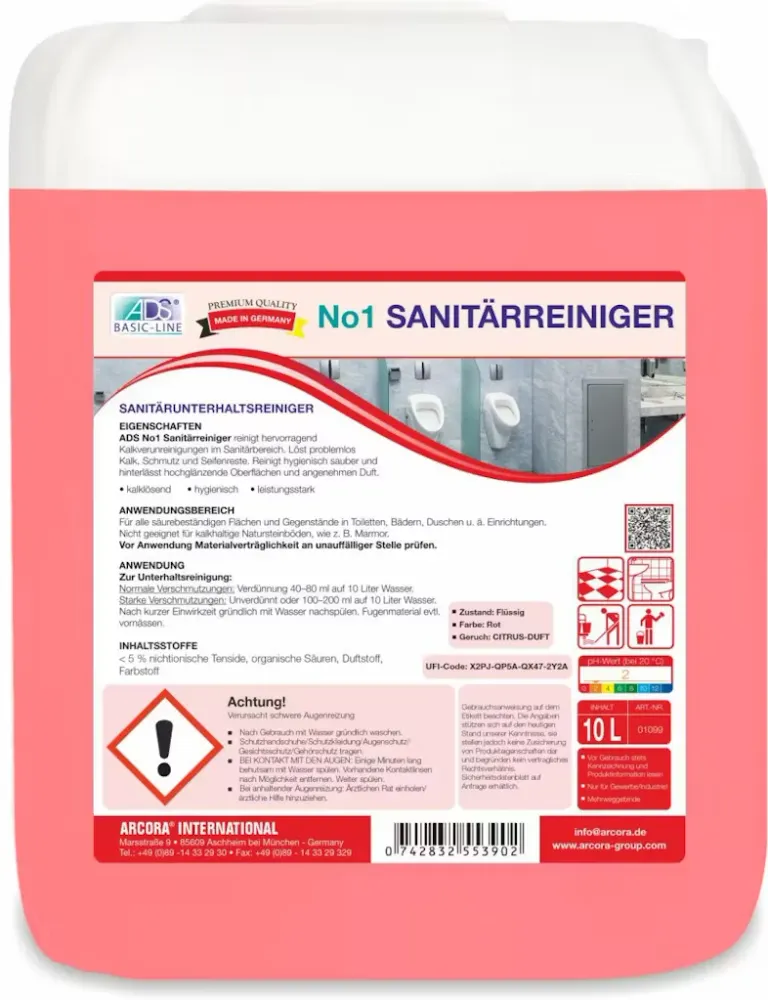 Limpador de limpeza sanitária Arcora No1 All-Digital Edition