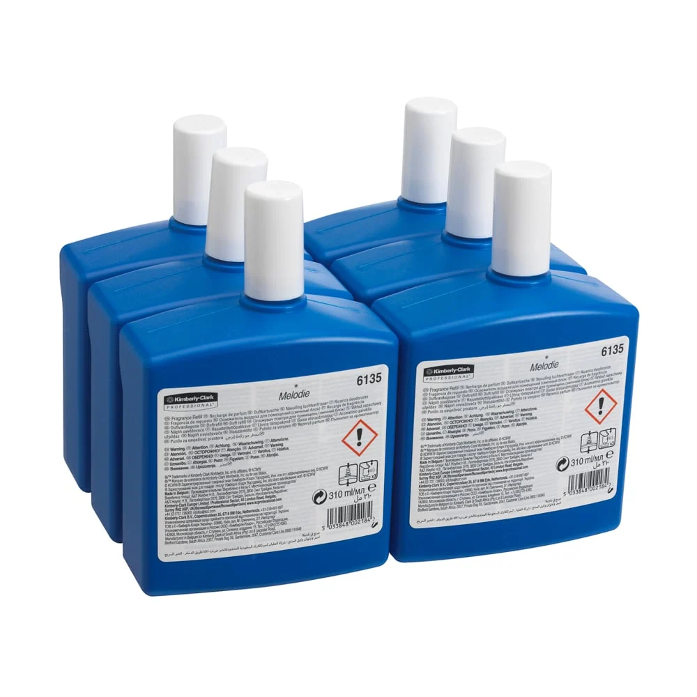 Melodia de fragrâncias Kimberly -Clark Professional ™ - Pacote de recarga / transparente / 310 ml - 6 cassetes | Papelão (...