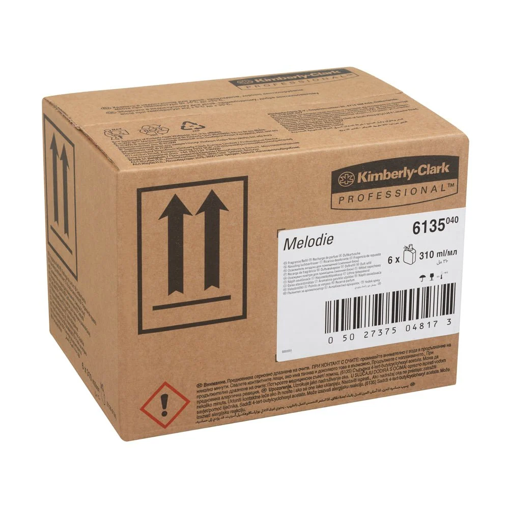 Melodia de fragrâncias Kimberly -Clark Professional ™ - Pacote de recarga / transparente / 310 ml - 6 cassetes | Papelão (...
